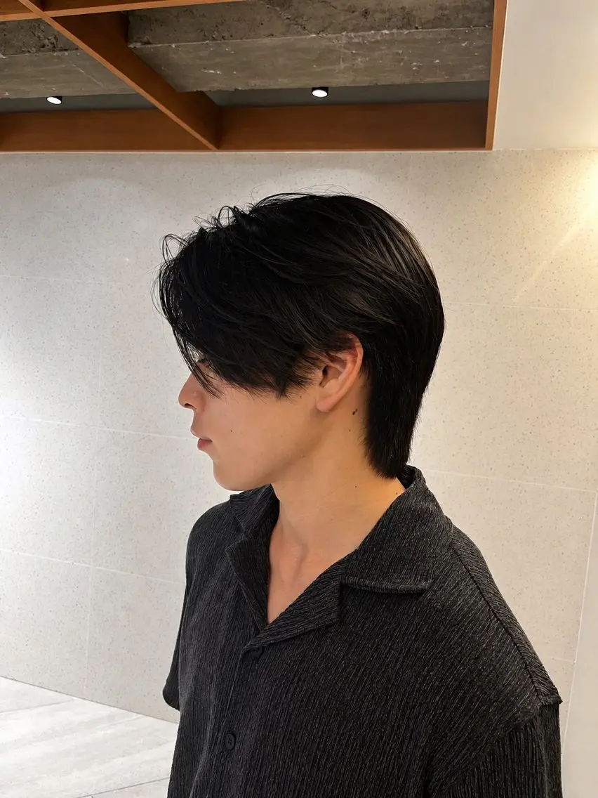 ショート パーマ メンズ カット パーマ トリートメント ニュアンスパーマ/ レイヤー/茶屋町のヘアスタイル