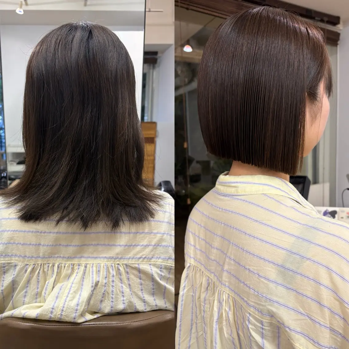 ショート 切りっぱなしボブ ボブ 大阪デザインカラー/ カットモデル募集中のヘアスタイル