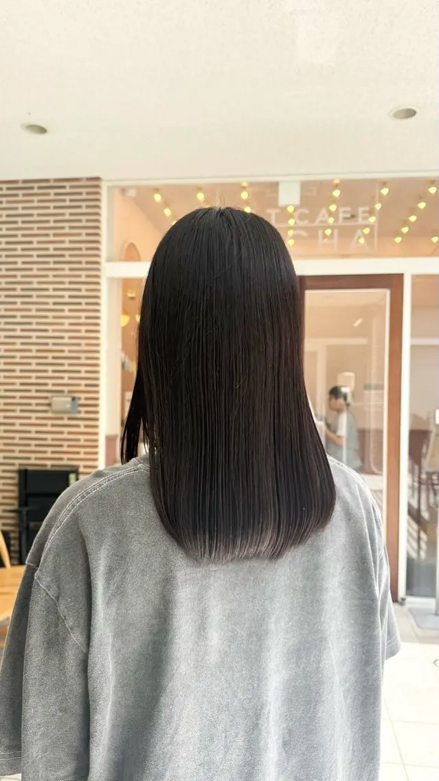 ミディアム カラー 縮毛矯正 "Daisy" Rio /大名・天神のヘアスタイル