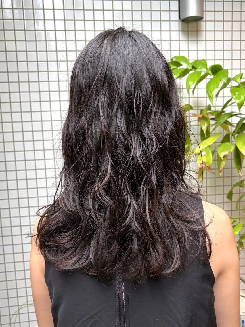 セミロング セミロングパーマ 無料カットウルフ SHUNSUKEのヘアスタイル
