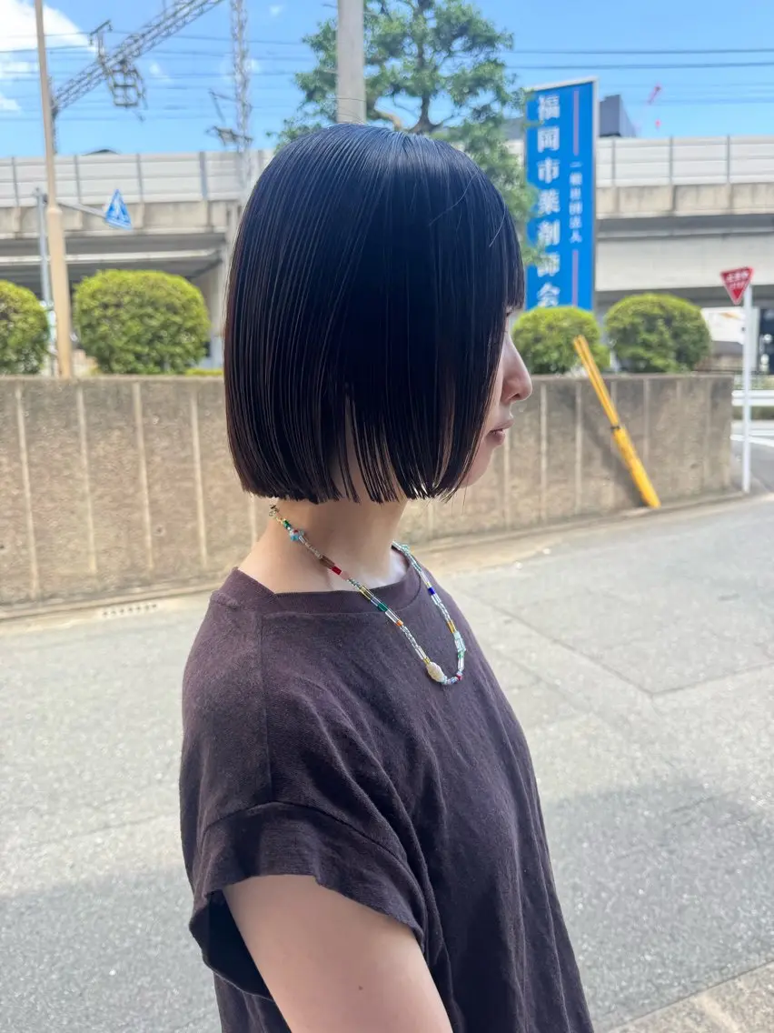 ミディアム カット 縮毛矯正 トリートメント kai🐇今泉 似合わせのヘアスタイル
