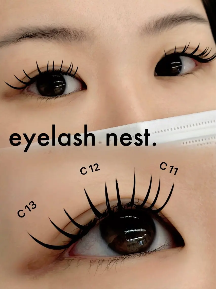マツエク・マツパ フラットラッシュ 🤍nest. エリ🤍のマツエク・マツパデザイン