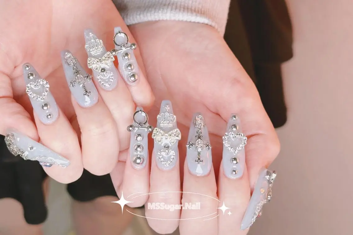 ネイル ロングネイル スカルプネイル ネイルチップ ワンホンネイル MSSugar Nailのネイルデザイン