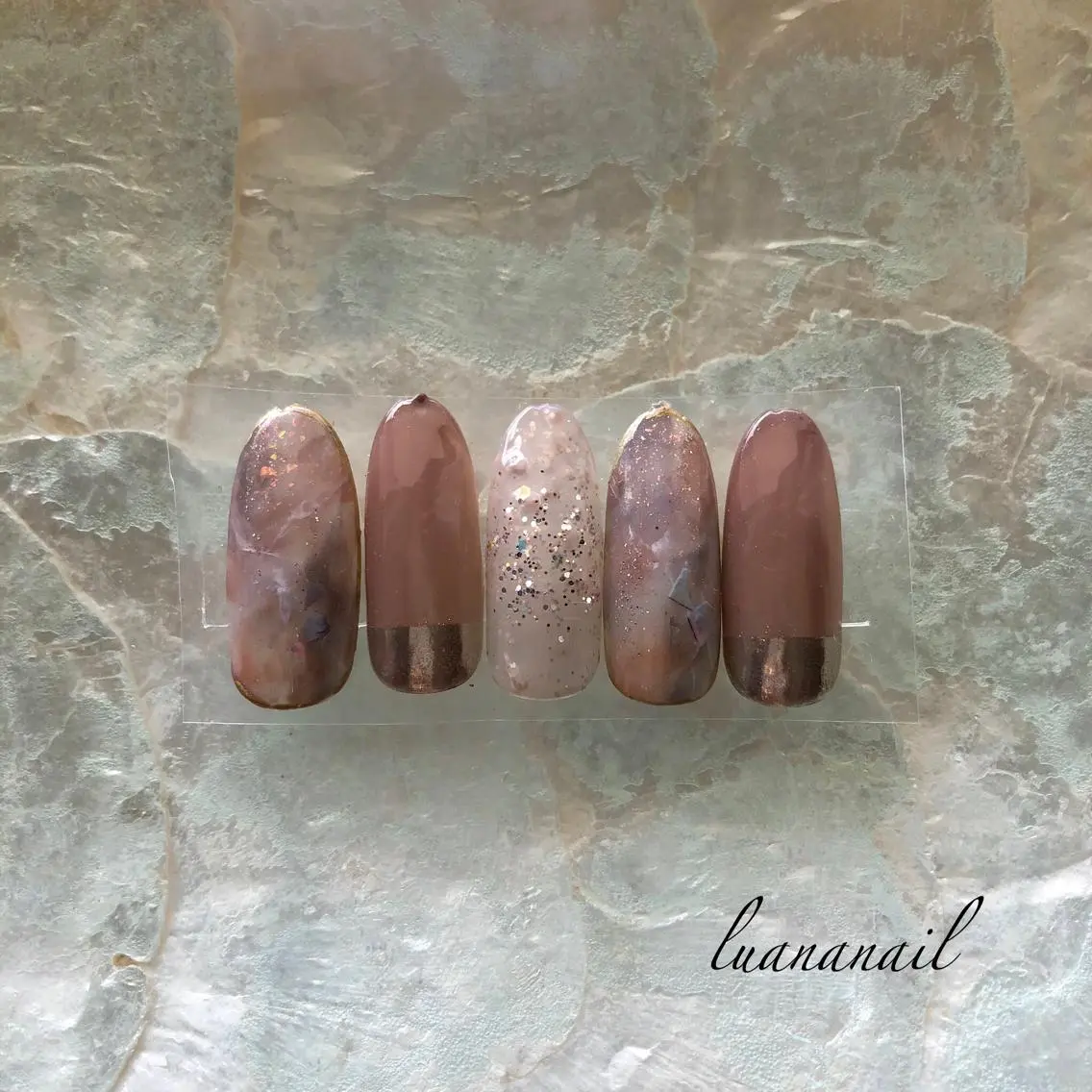 ネイル アートネイル 大理石ネイル(マーブル) luana nailのネイルデザイン