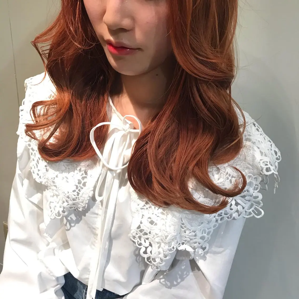 ロング 烏丸韓国ヘア🇰🇷 ayaka🎀のヘアスタイル