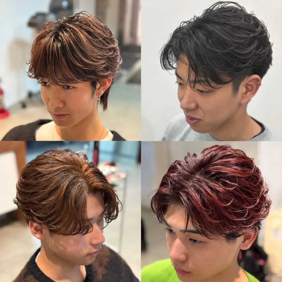 メンズスタイリングモデルの写真