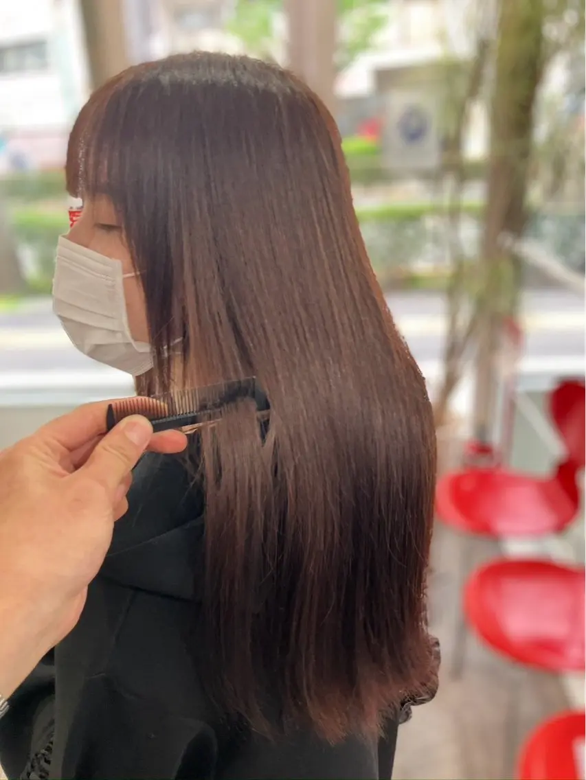ロング 中野 裕希のヘアスタイル