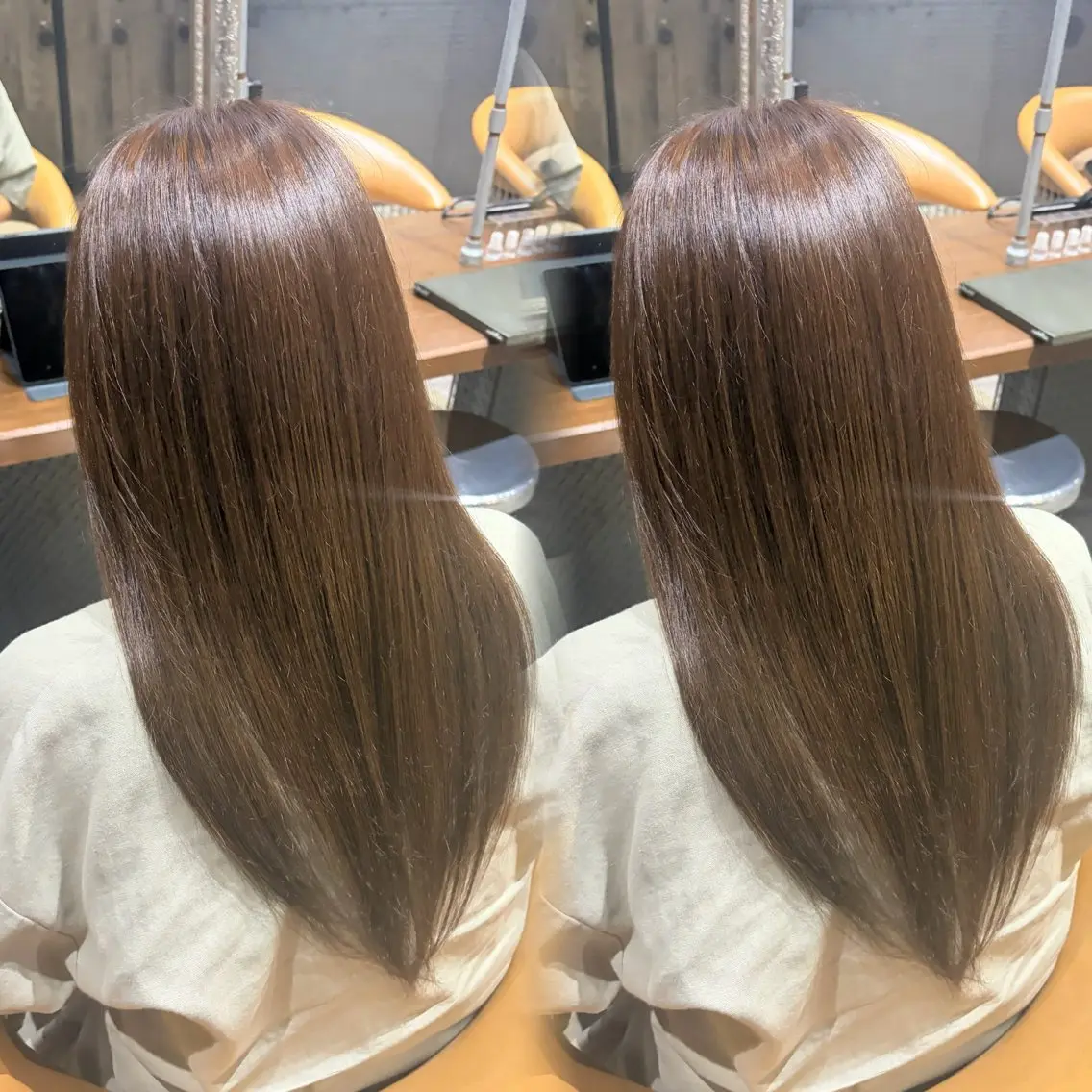 カラー 鶴ケ峰 透明感カラー葵🫧のヘアスタイル