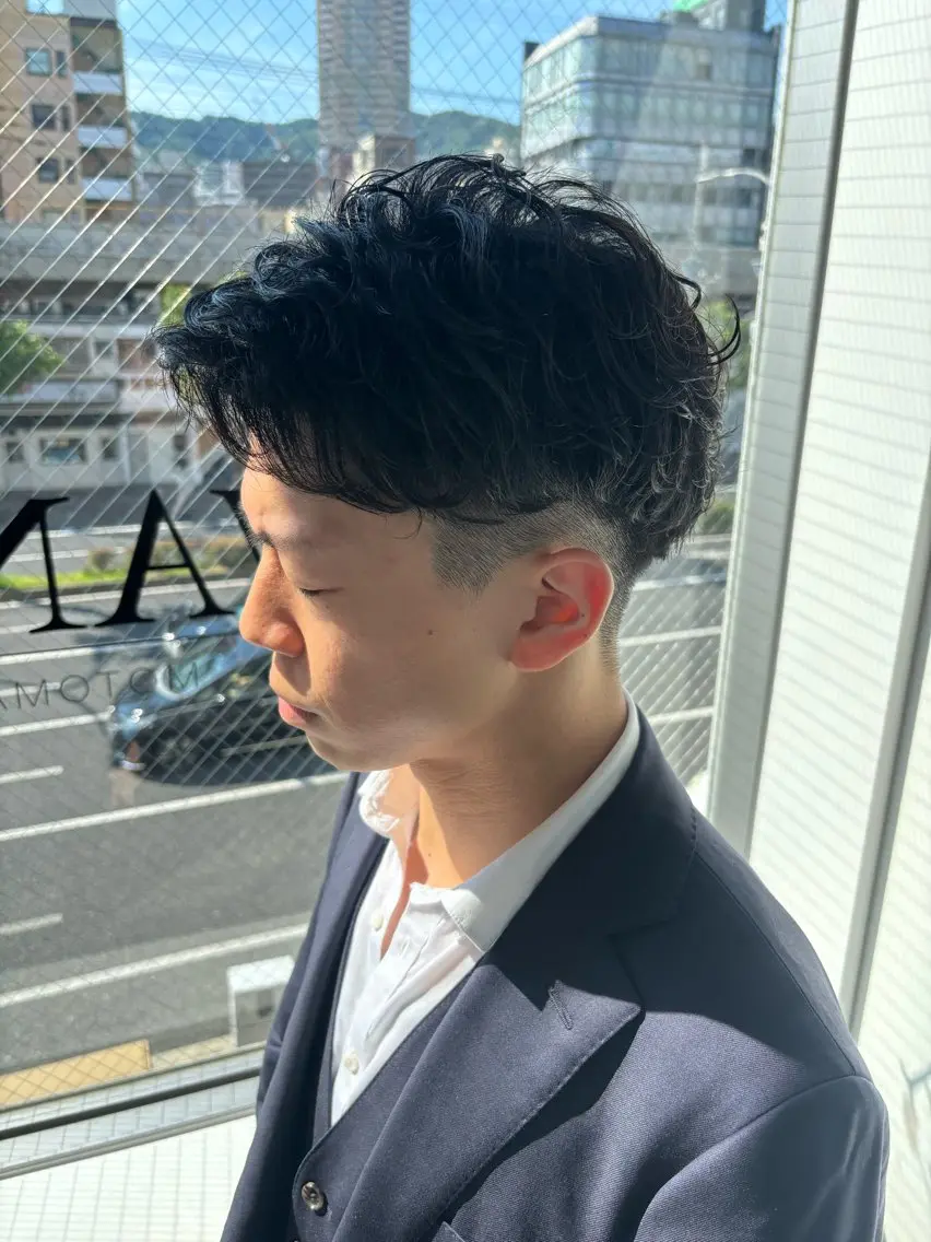 ショート パーマ メンズ メンズパーマ 穐田 航のヘアスタイル