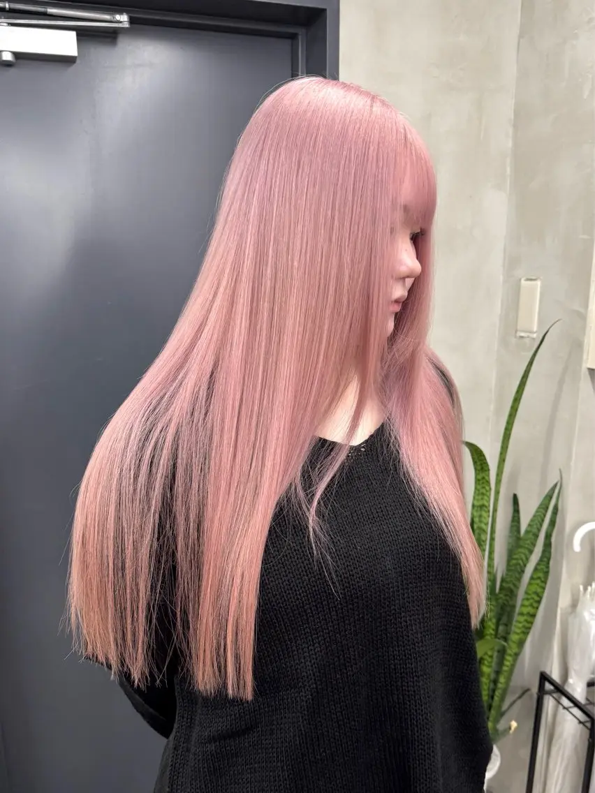 ロング カラー アッシュ ベージュカラー ブリーチ ケアブリーチ ダブルカラー カット ヘアカラー トリートメント ブリーチ　ハイトーン 特化🌈フジタハルキのヘアスタイル