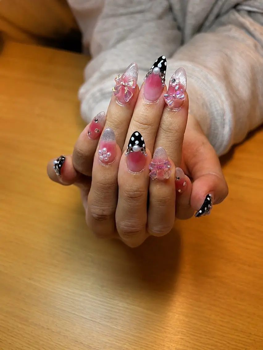 ネイル ドット マグネットネイル ワンホンネイル BOTANAIL KIKIのネイルデザイン