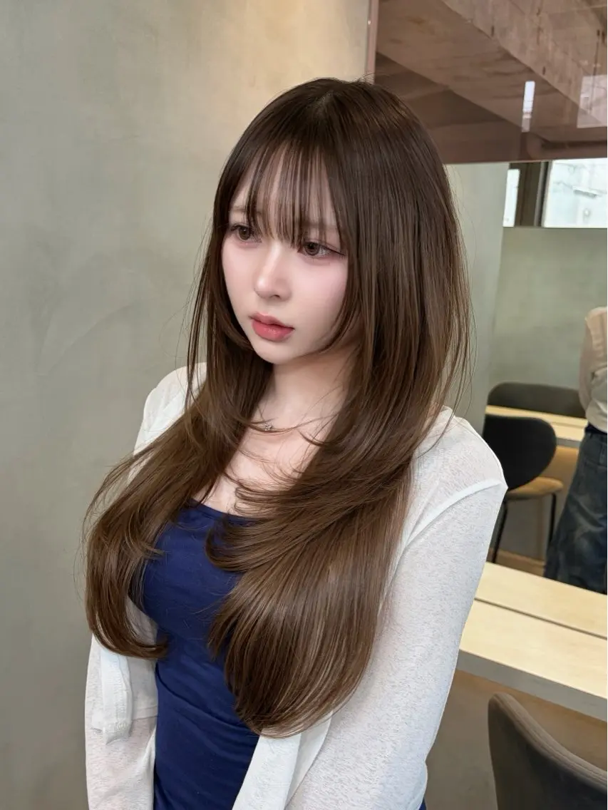 ロング カット トリートメント 韓国レイヤー 🤎🦋Harisのヘアスタイル