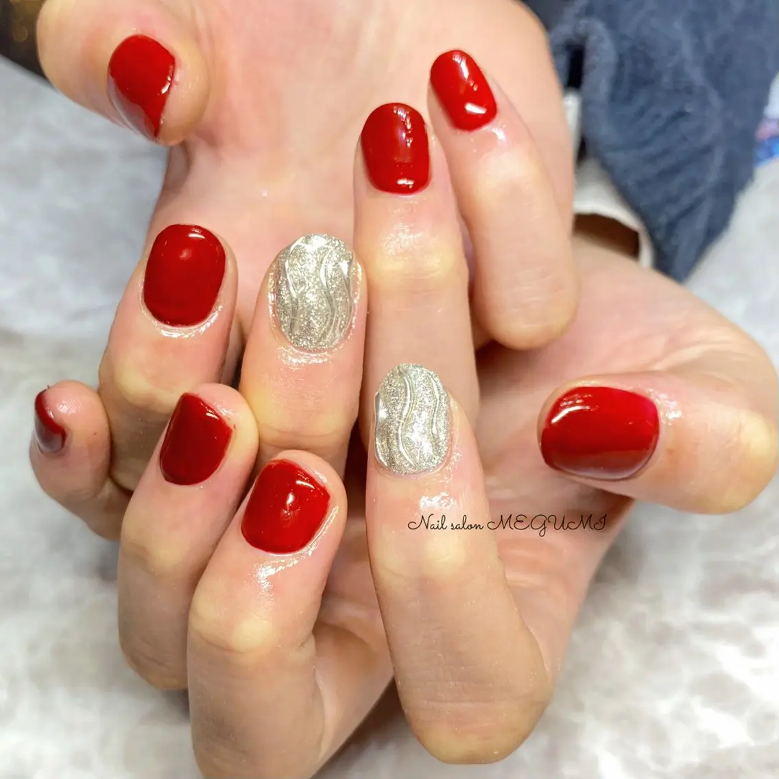 ネイル 持ち込み シンプルネイル Nail salon MEGUMIのネイルデザイン