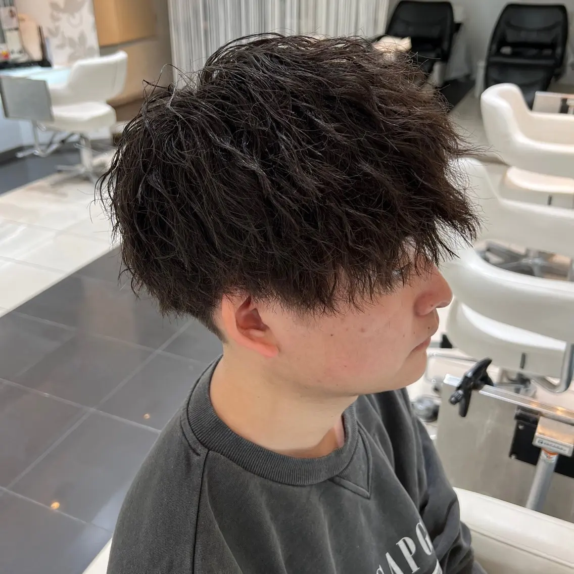 パーマ メンズ メンズパーマ ニュアンスパーマ NYNY姫路本店 メンズパーマ藤川時也のヘアスタイル