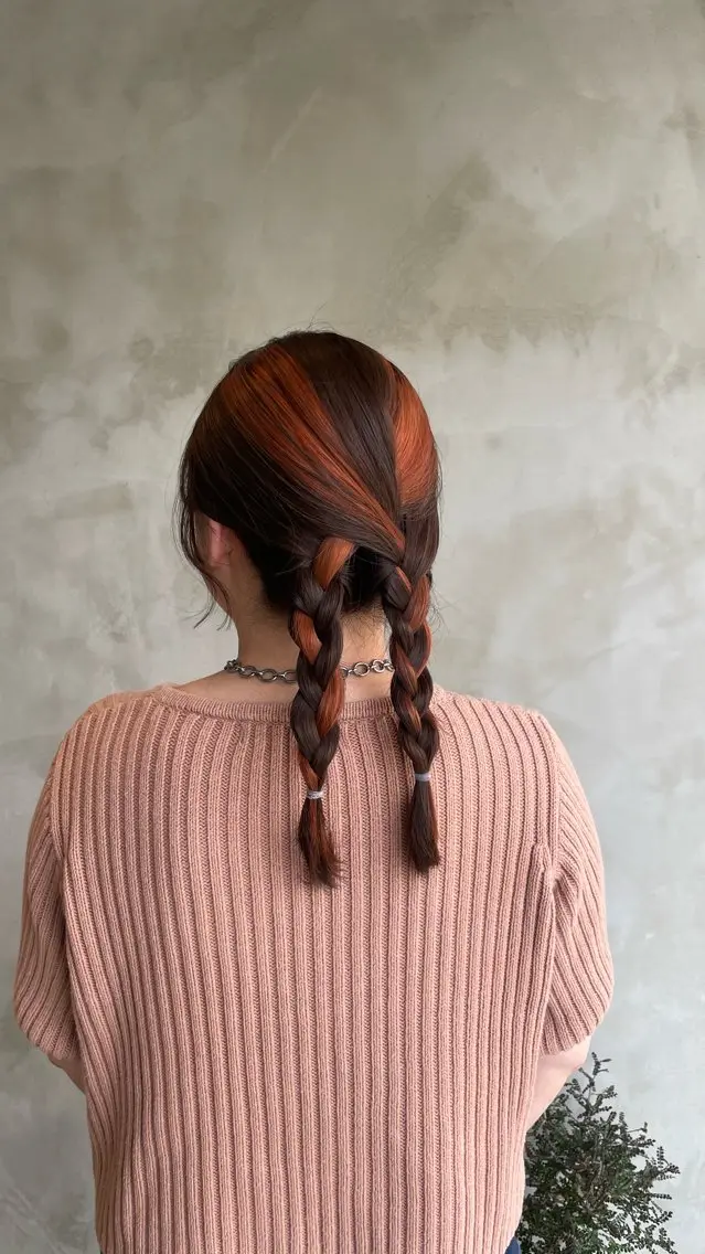 カラー 鎌田 梨瑚のヘアスタイル