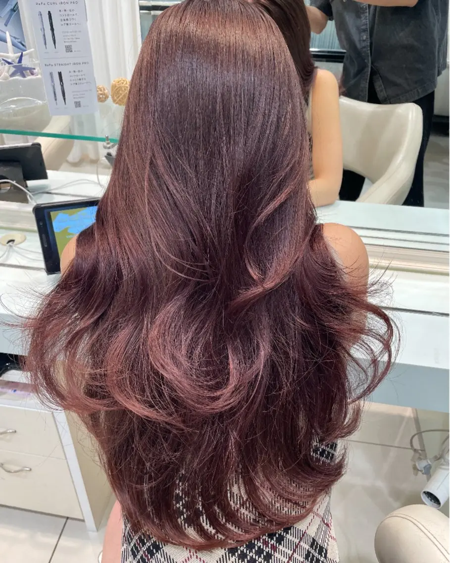 ロング カット ヘアカラー トリートメント ♡大人カワイイ hair♡徳井はやとのヘアスタイル