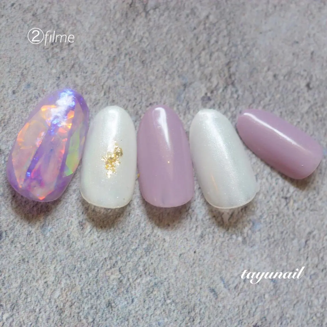 ネイル アートネイル ブルー ジェルネイル ワンカラーネイル パラジェル ネイルサロン 【たゆnail】のネイルデザイン