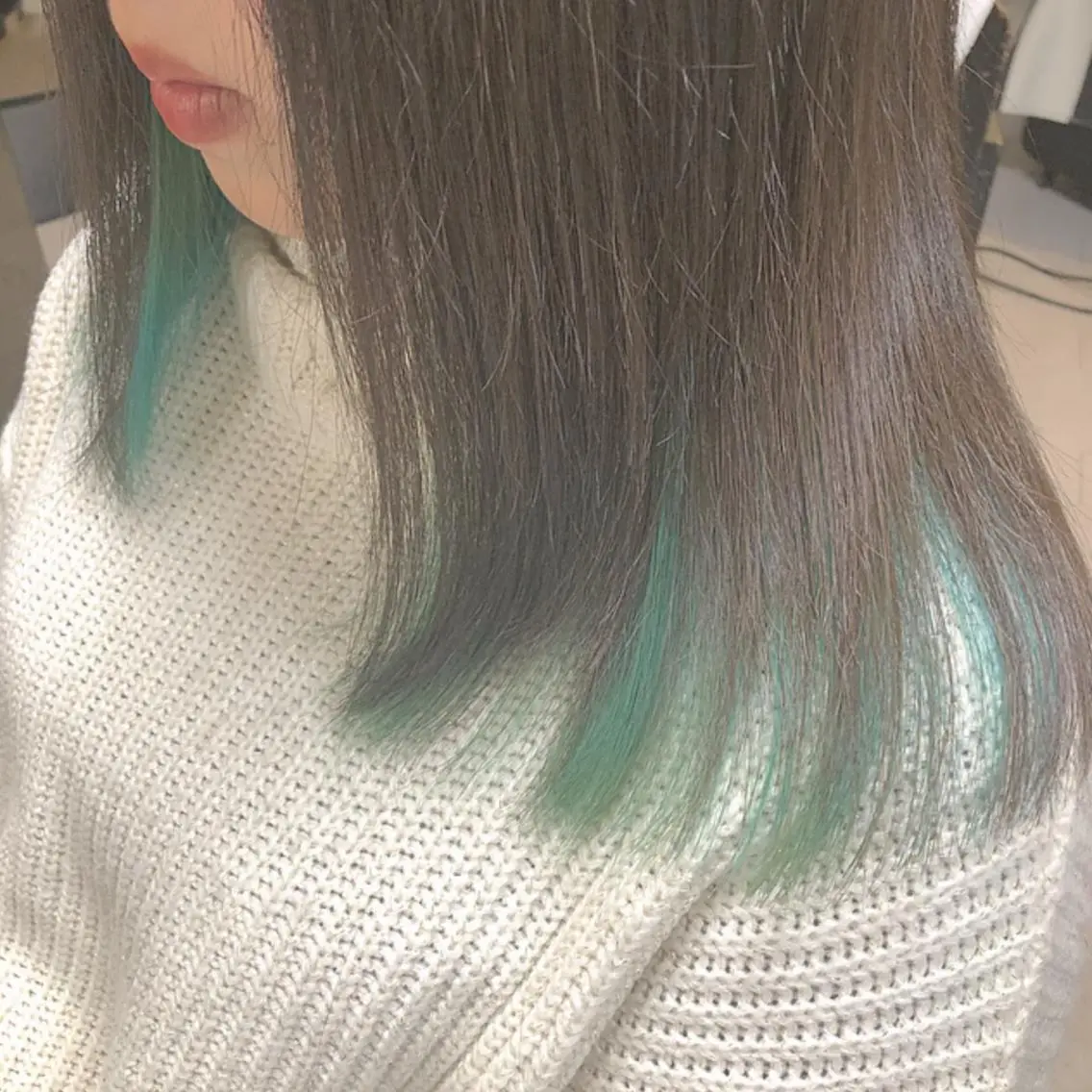 ミディアム カラー インナーカラー ミント 透明感カラー 🫰🏻💗 高橋舞のその他イメージ