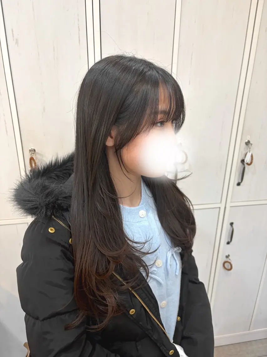 ロング レイヤーカット レイヤー/透けカラー ✨KANAのヘアスタイル