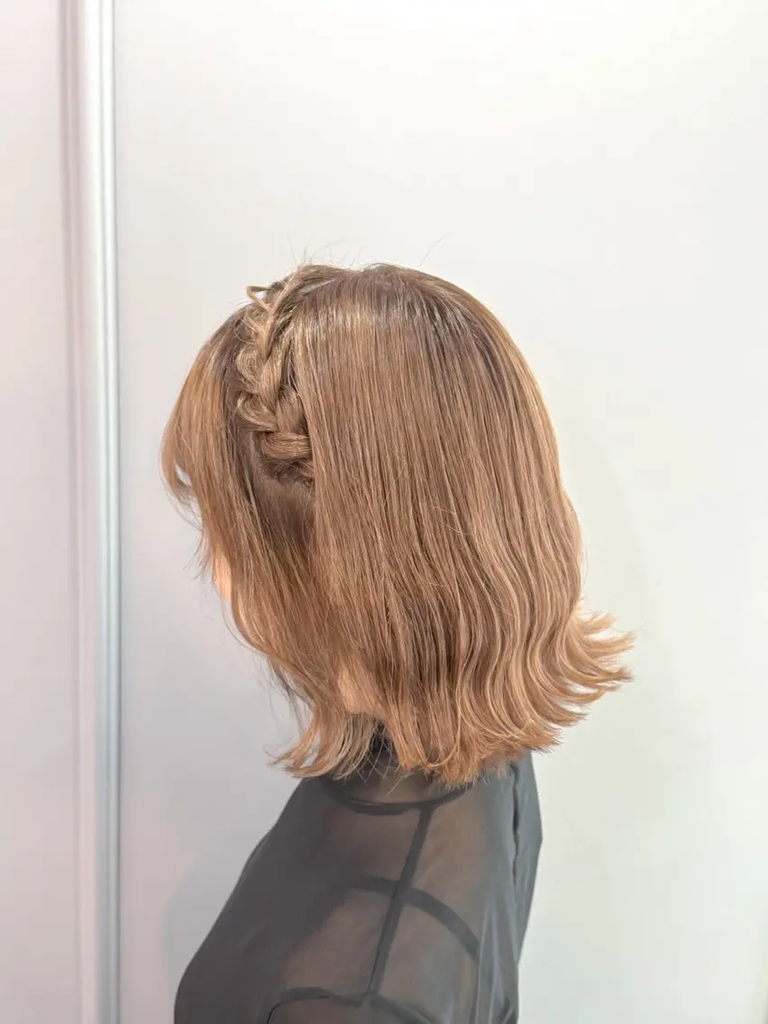 セミロング カット ヘアカラー トリートメント 🩵透明感/高発色 /難波/北原佑記🌸のヘアスタイル