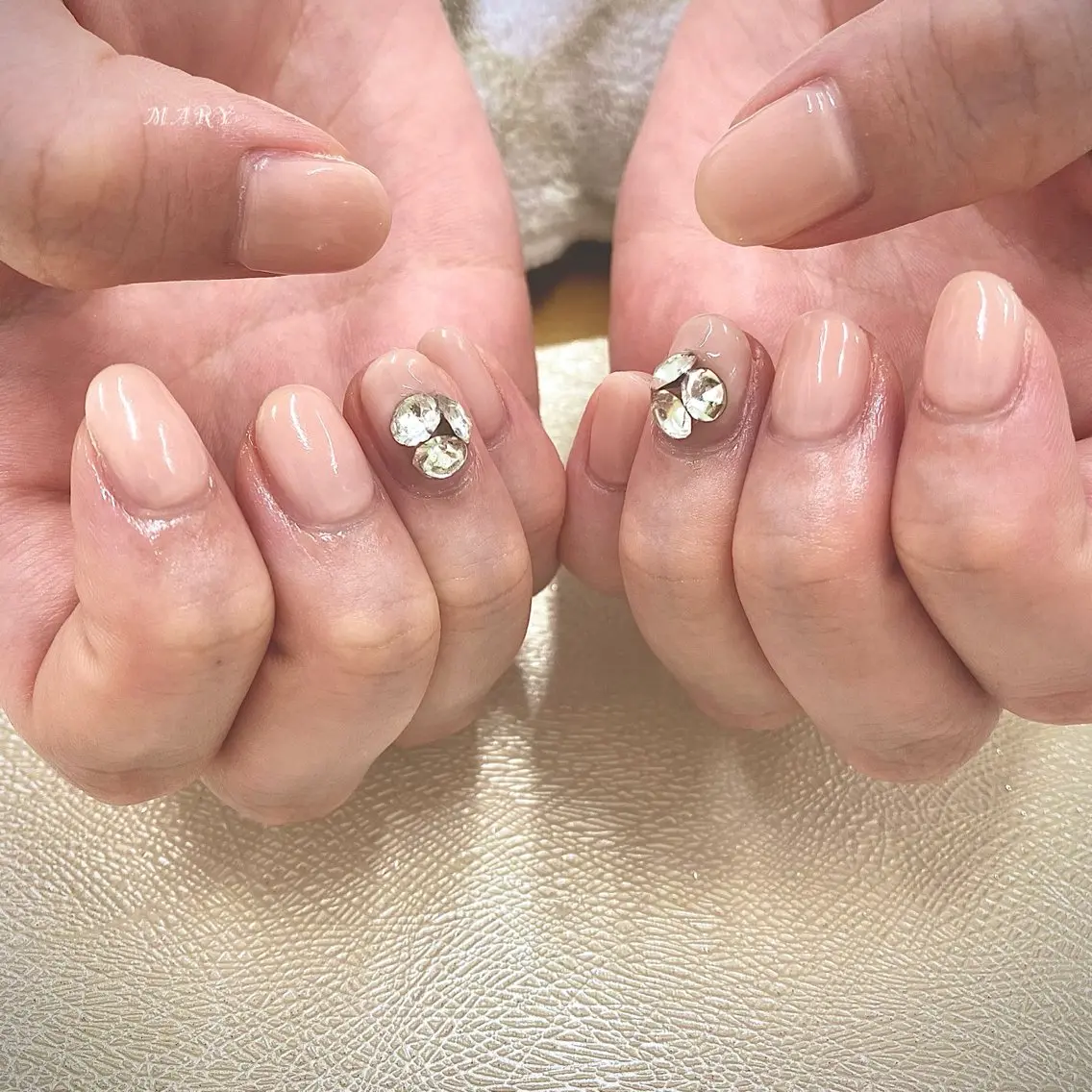 ネイル ニュアンスネイル ワンカラーネイル シンプルネイル ハンドネイル Mary nail .narumiのネイルデザイン