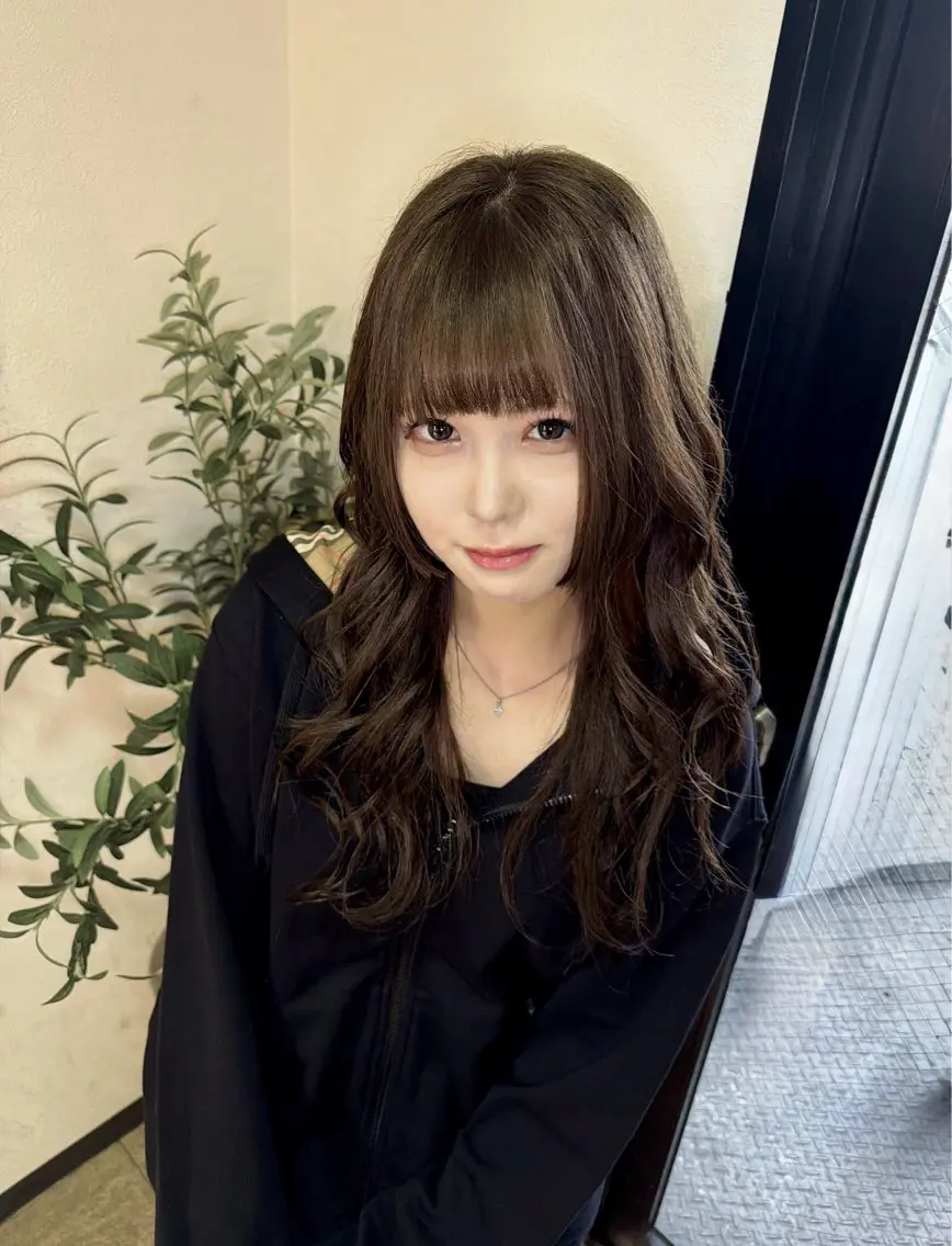 ロング カラー パーマ ヘアアレンジ 切りっぱなしボブ ブリーチ ケアブリーチ デザインカラー ダブルカラー 【.ico】心斎橋/ レイヤー/飛田ゆうきのヘアスタイル