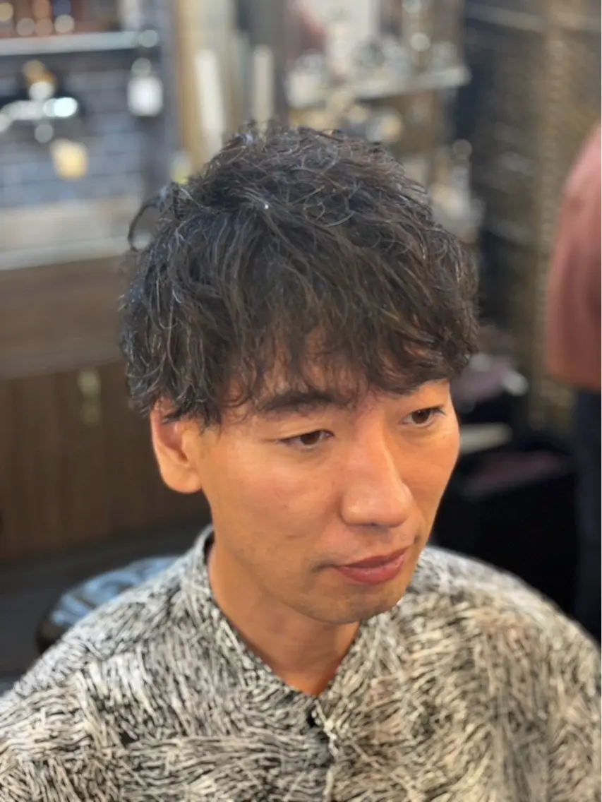 ミディアム メンズカット ひでよしのヘアスタイル