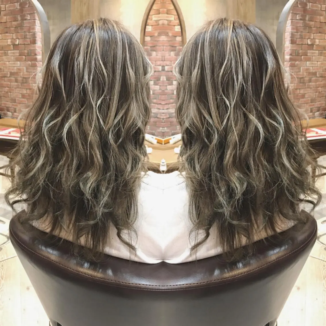 ロング カラー ヘアカラー 重政 和樹のヘアスタイル