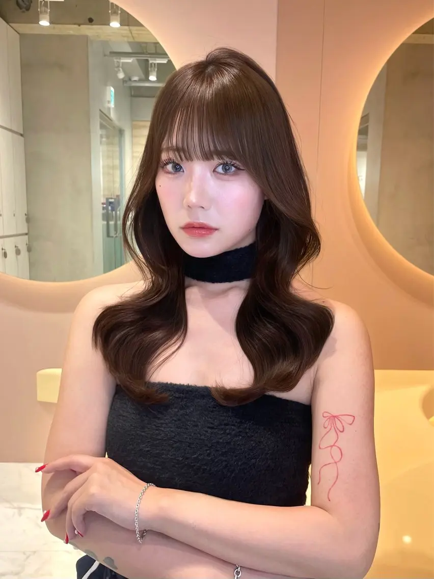 セミロング カラー カット ヘアカラー トリートメント 縮毛矯正ブリーチなし 🍒❤ゆうきのヘアスタイル