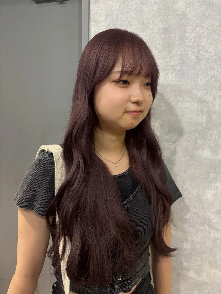 ロング カラー カット ヘアカラー トリートメント 🌐NATSUMI 🌐【寒色カラー】のヘアスタイル