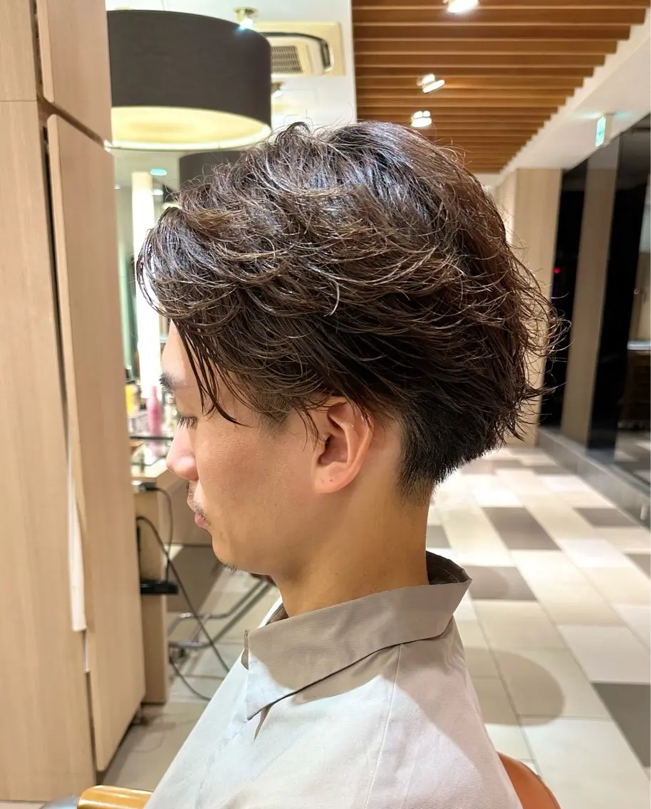 【🚹男性の方限定🚹】メンズカット&パーマモデル(平日限定)の写真