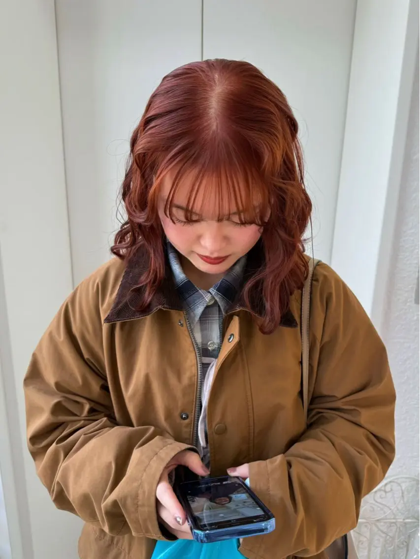 ミディアム カラー 髪質改善 トリートメント カット ヘアカラー トリートメント 髪質改善”透け感" カラー/Hono🪞のヘアスタイル
