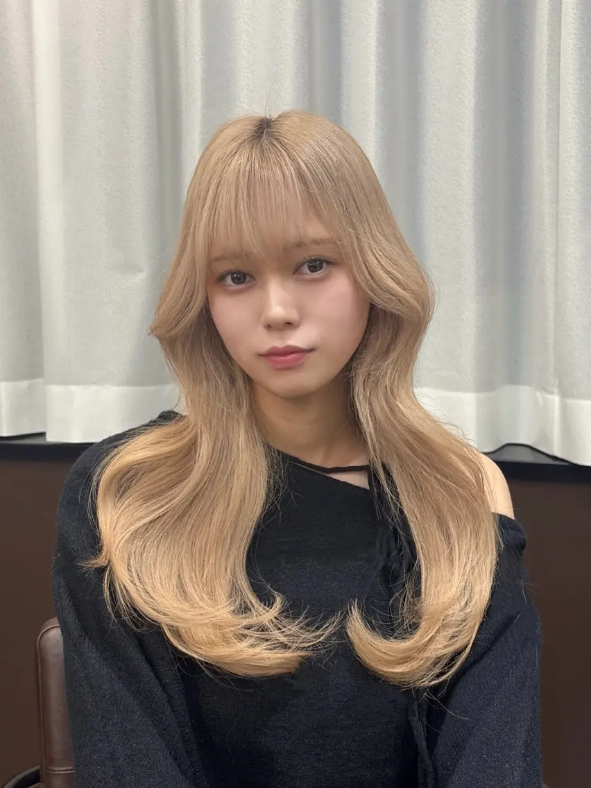 ロング カラー 韓国×髪質改善カラー 💎hinaのヘアスタイル