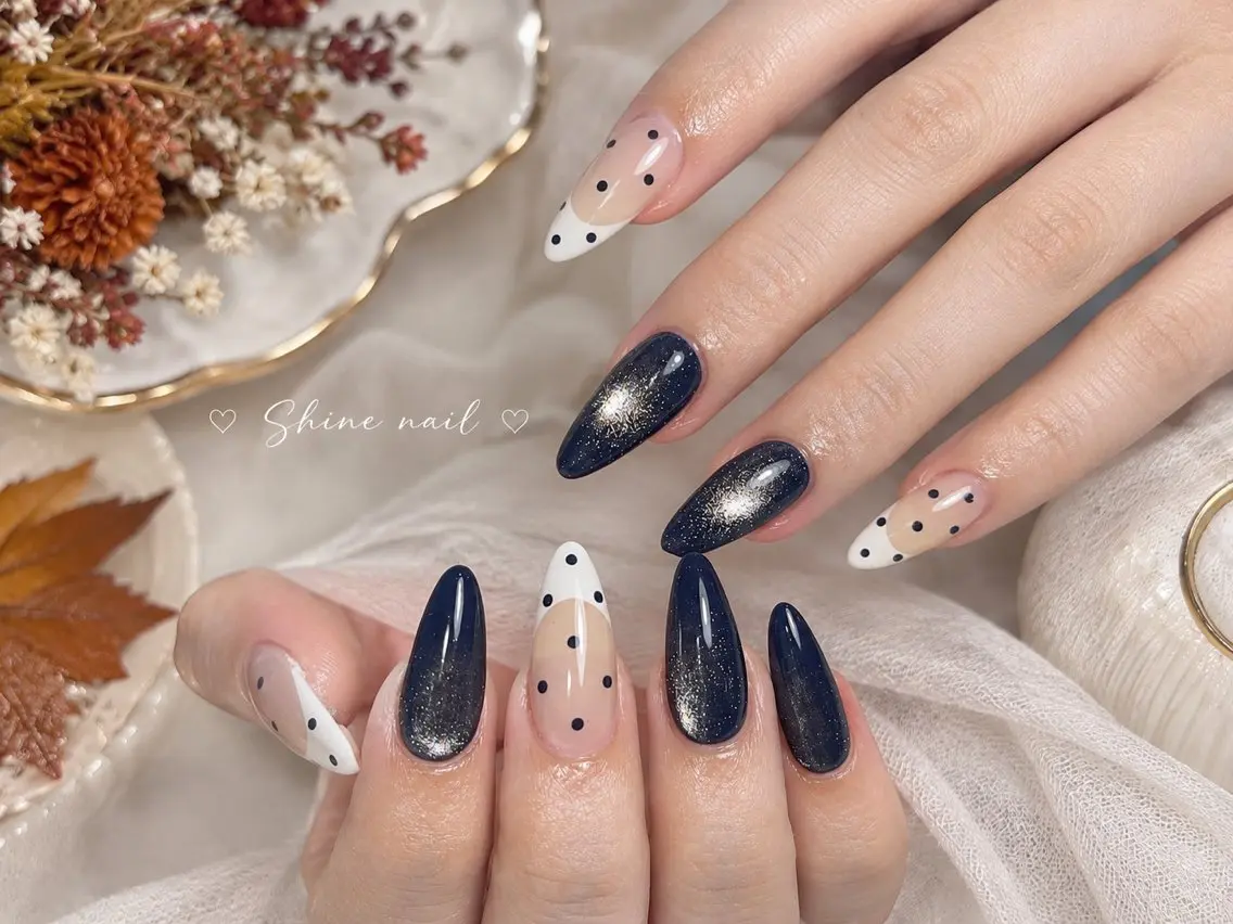 ネイル shine 🎀 長さ出し専門のネイルデザイン
