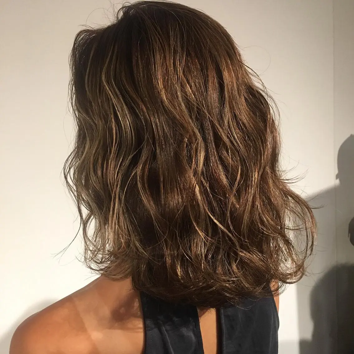 ミディアム カラー ハイライトカラー ハイライト カット ヘアカラー トリートメント ✂︎中山竜哉✂︎ 川崎スタイリストのヘアスタイル
