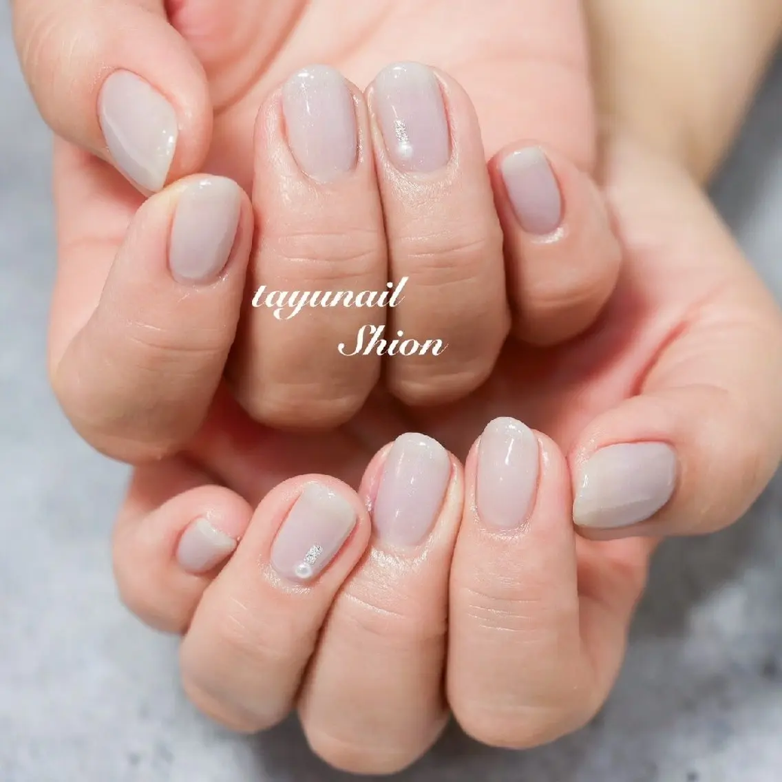 ネイル ジェルネイル ワンカラーネイル パラジェル シンプルネイル 冬ネイル ネイルサロン 【たゆnail】のネイルデザイン
