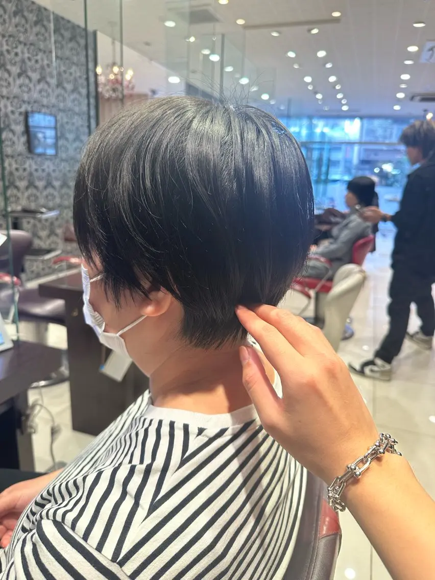 ショート くびれヘア ショートヘア 益野 凌のヘアスタイル