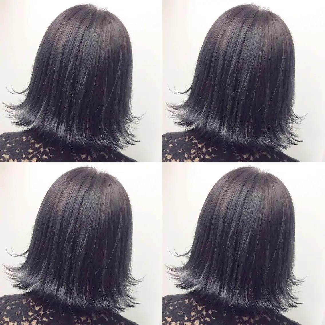 ミディアム カラー ヘアアレンジ ブルーカラー ラベンダーカラー カット ヘアカラー トリートメント ヘアセット 🫧柔色/トレンド カラー/川辺晴加のヘアスタイル