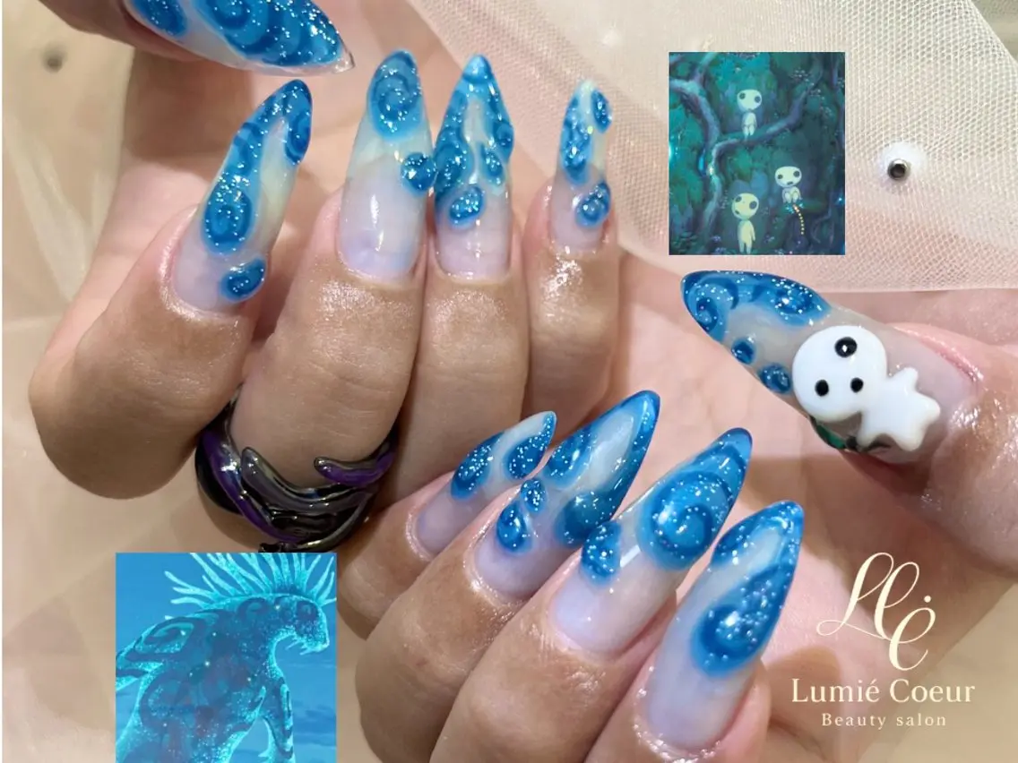 ネイル アートネイル ハンドネイル LumiéCoeur Nanaeのネイルデザイン
