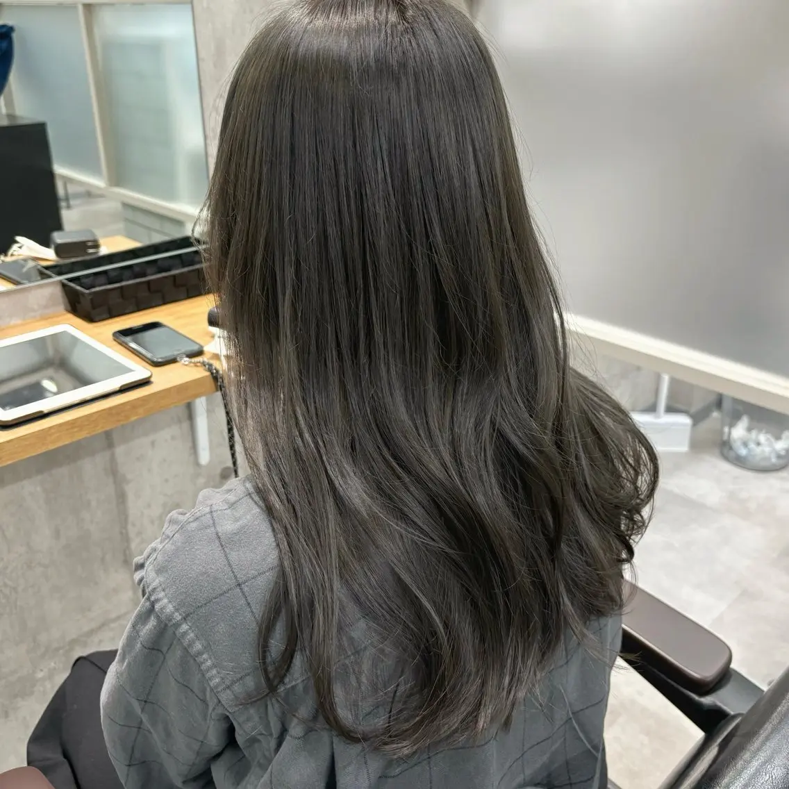 ロング カラー ヘアアレンジ 透明感カラー オリーブカラー カット ヘアカラー トリートメント 🌷大澤ゆい🌷 stylistのヘアスタイル