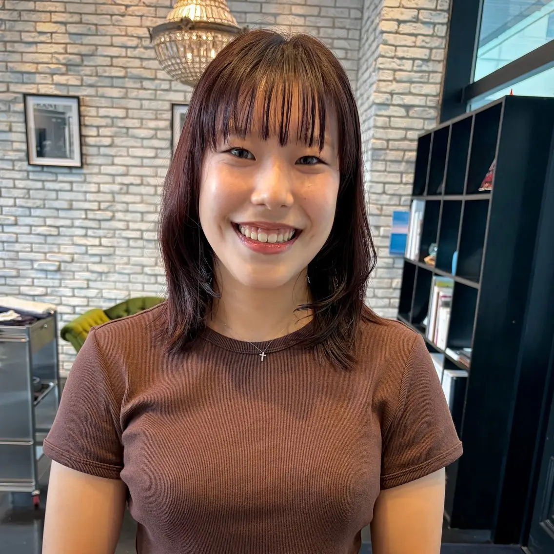 ミディアム カット ヘアカラー トリートメント 好光 優香のヘアスタイル