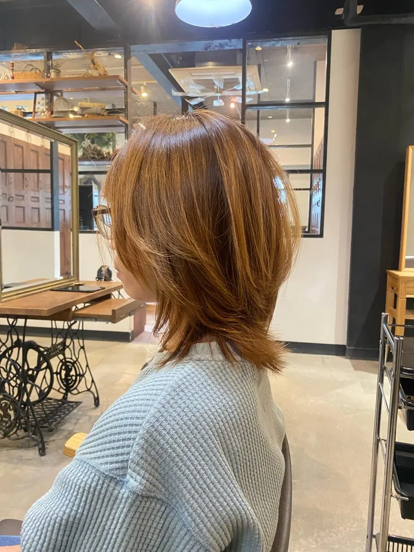 ミディアム elk ANZU🎀のヘアスタイル