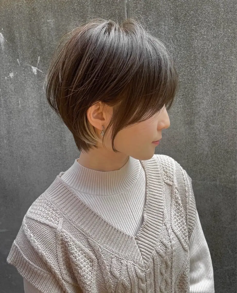 ショート カラー ❤️縮毛矯正❤️ 髪質改善❤️平野実花のヘアスタイル