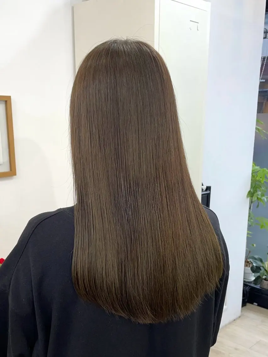 ロング カラー 透明感カラー イルミナカラー トリートメント ヘアカラー トリートメント ✨髪質改善✨原宿 えのもと　はなのヘアスタイル