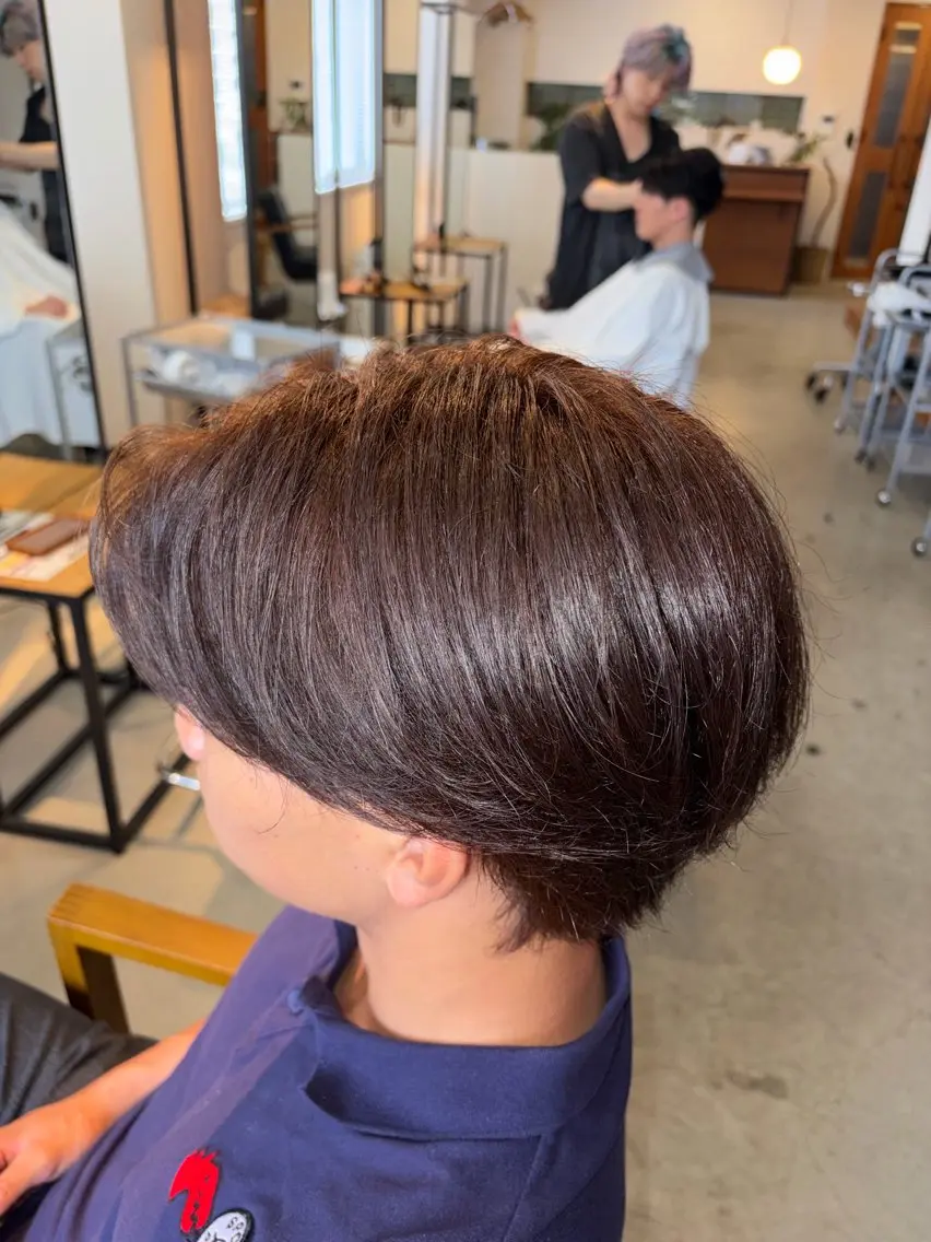 カラー メンズ ヘアカラー 艶透明感カラー/ 暖色カラー/髪質改善のヘアスタイル