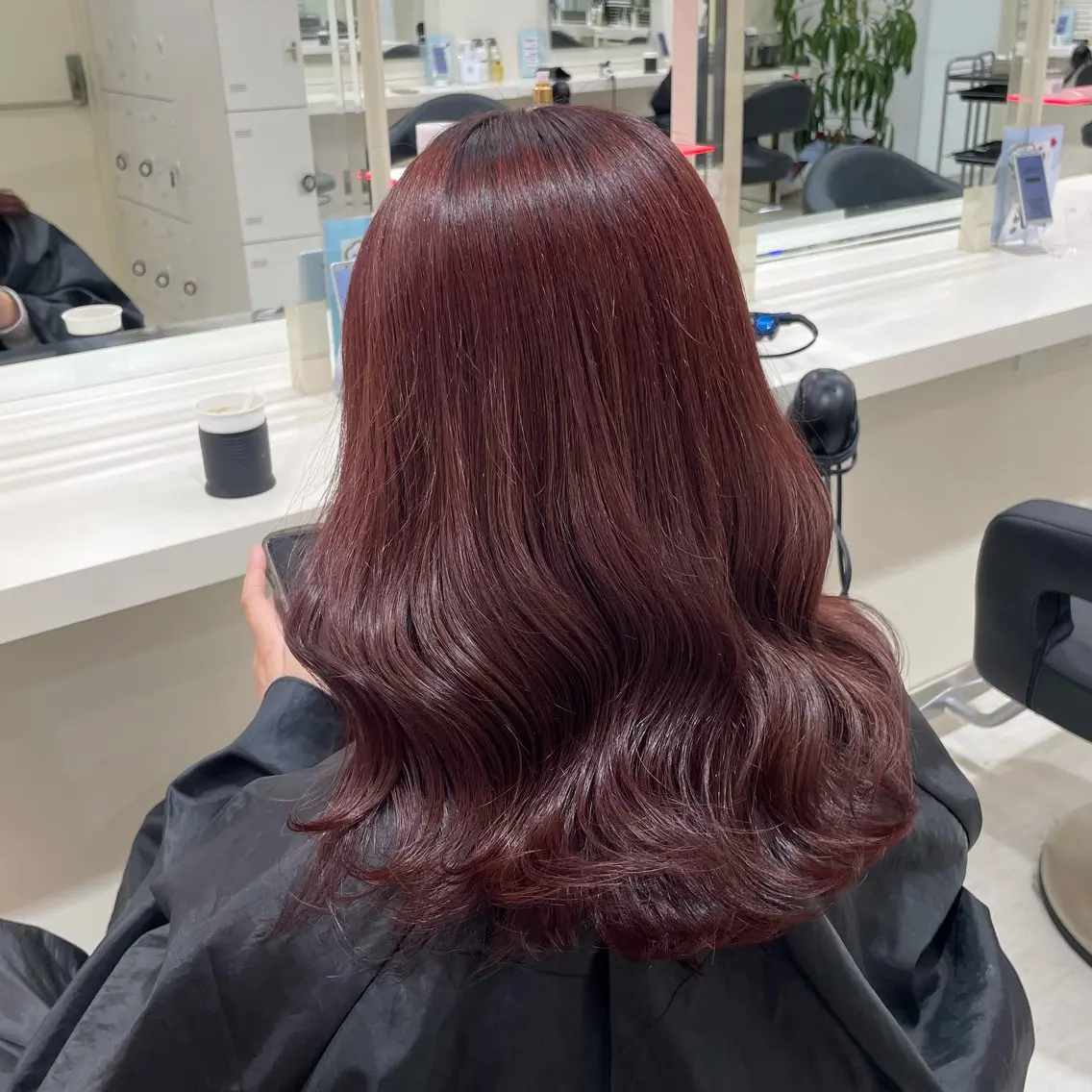セミロング 🎀🫧透明感 ピンクラベンダー💟のヘアスタイル