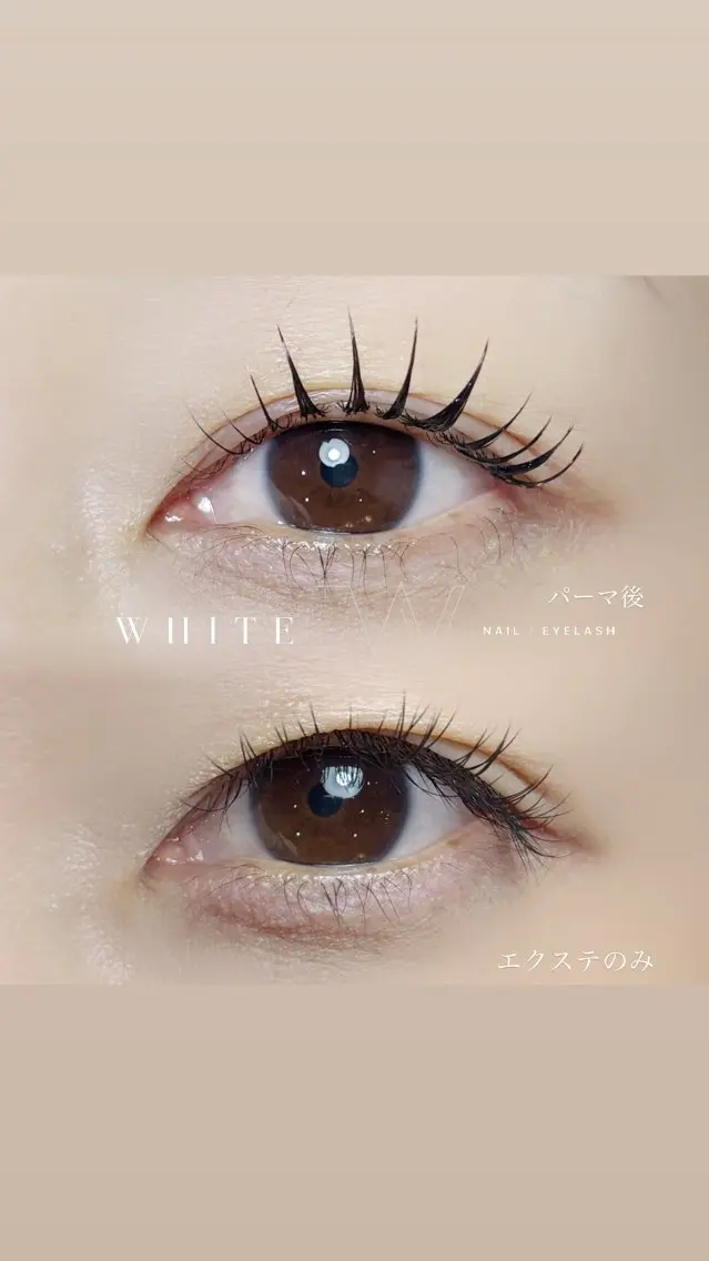 マツエク・マツパ Luna WHITEのマツエク・マツパデザイン