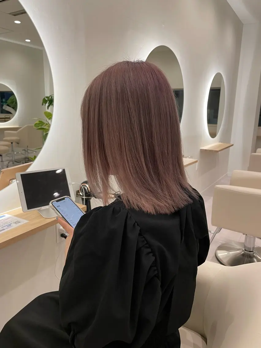 当日限定 ミニモ学割 限定【お得にヘアカラー✨】🦋トレンドカラー＋トリートメントの写真