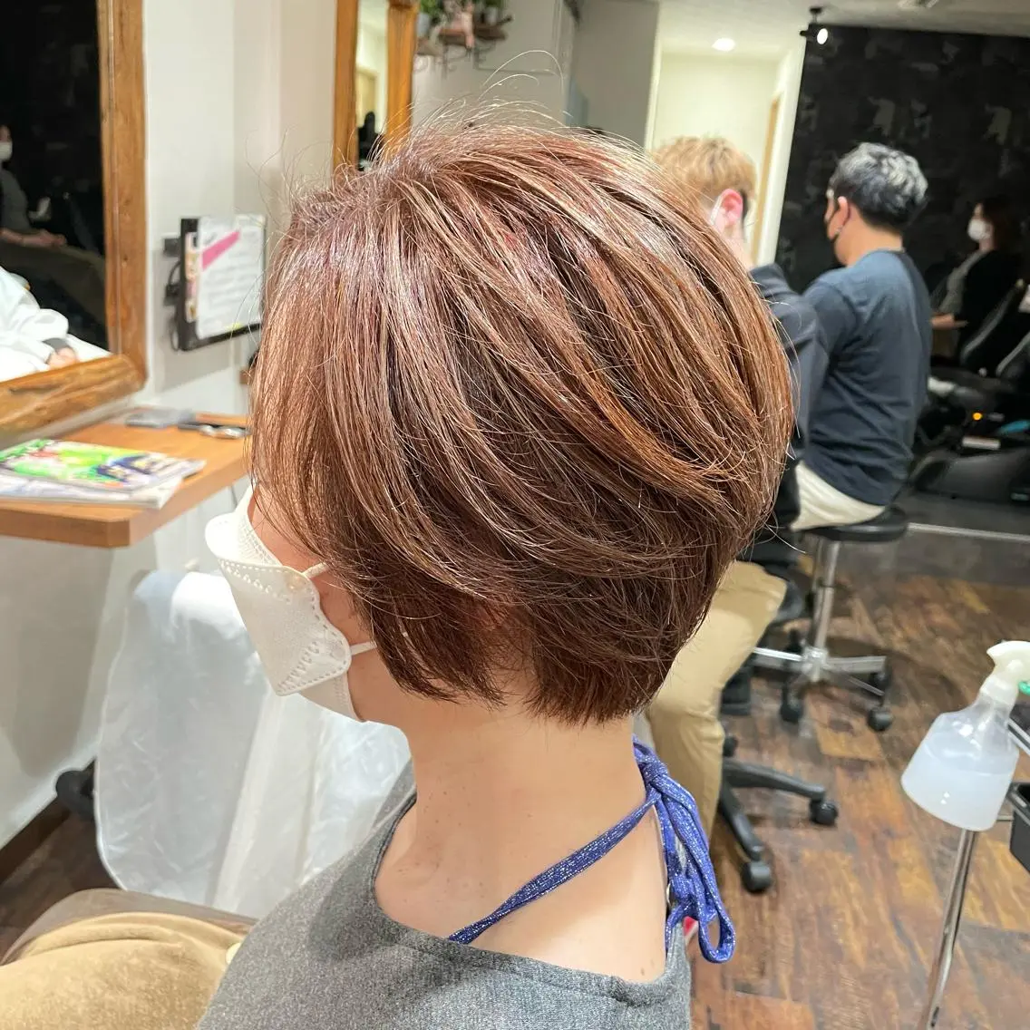 ショート カラー ハイライトカラー ハイライト Wataru 髪質改善カラー💎のヘアスタイル