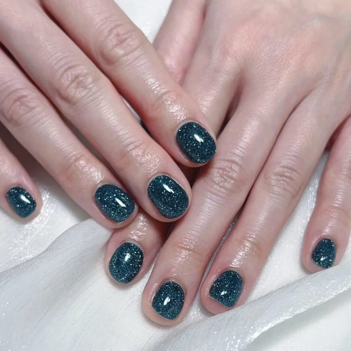 メンズ ネイル メンズ韓国風 アートネイル オーロラネイル ガーリー キラキラネイル ハンドネイル Nail salon 木にいるのネイルデザイン
